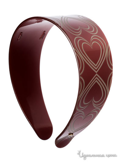 Ободок Evita Peroni, цвет бордовый
