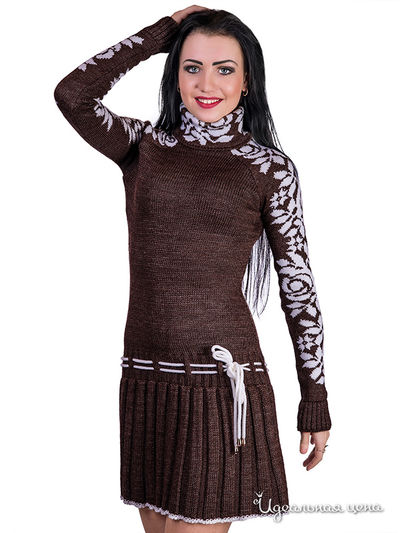 Платье Palvira, цвет коричневый