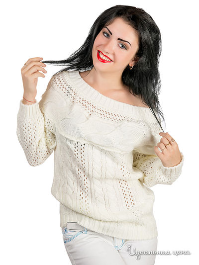 Джемпер Palvira, цвет молочный