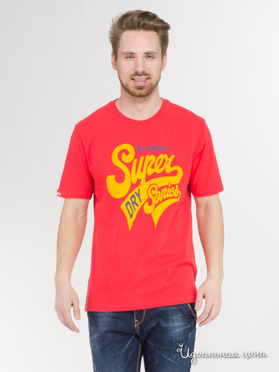 Футболка Superdry, цвет красный