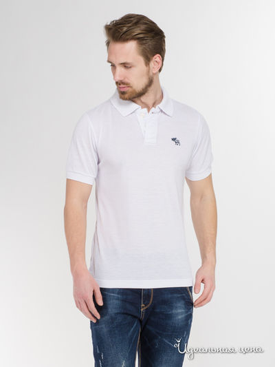 Поло Abercrombie & Fitch, цвет белый