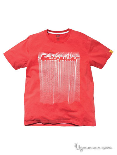 Футболка CAT, цвет красный