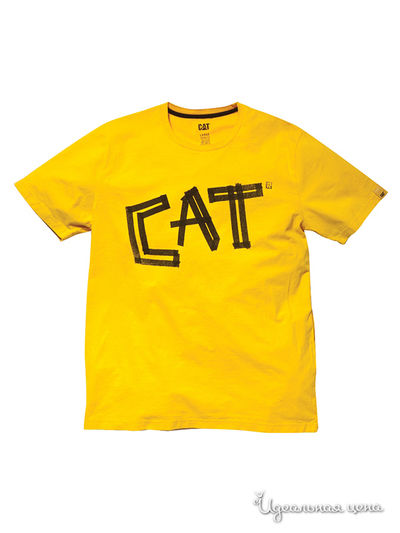 Футболка CAT, цвет желтый