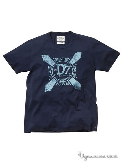 Футболка CAT, цвет синий