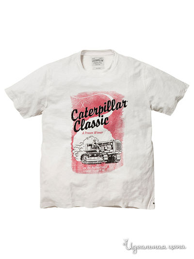 Футболка CAT, цвет белый