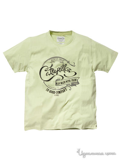 Футболка CAT, цвет салатовый