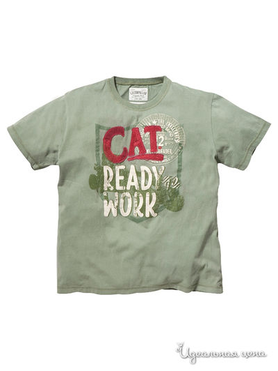 Футболка CAT, цвет салатовый