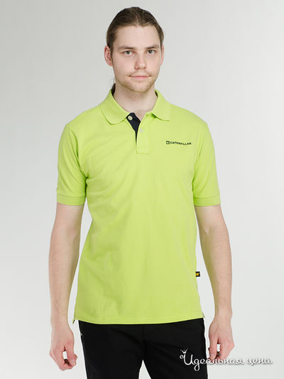 Поло CAT, цвет салатовый