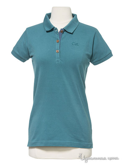 Поло CAT, цвет зеленый