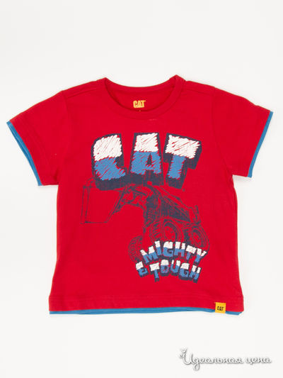 Футболка CAT, цвет красный