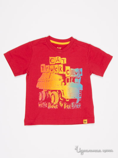 Футболка CAT, цвет красный