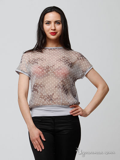 Блуза СМС, цвет серый