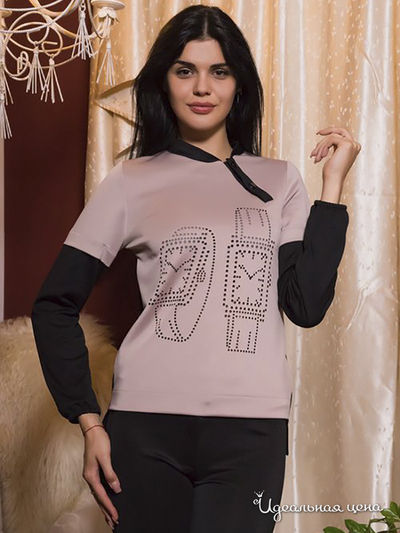 Свитшот FLF, цвет бежевый, черный