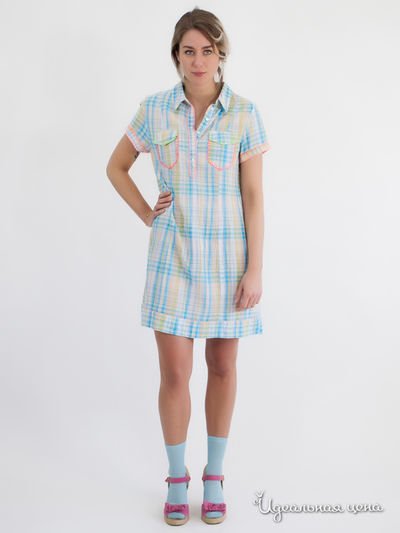 Платье Peace & Love, цвет белый, голубой