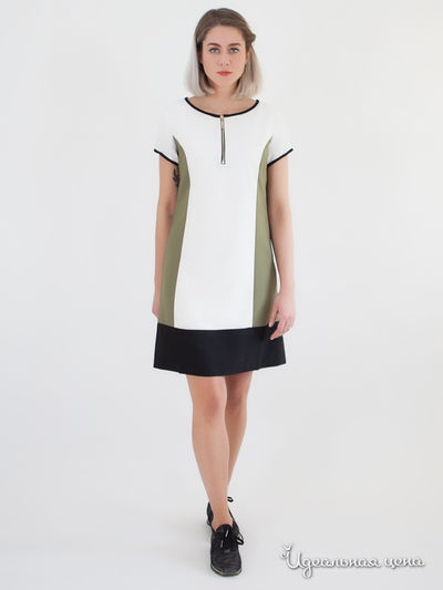 Платье Anany, цвет белый, хаки