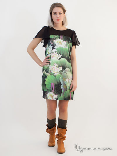 Платье Anany, цвет зеленый, черный