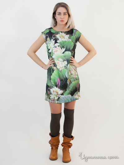 Платье Anany, цвет зеленый, черный