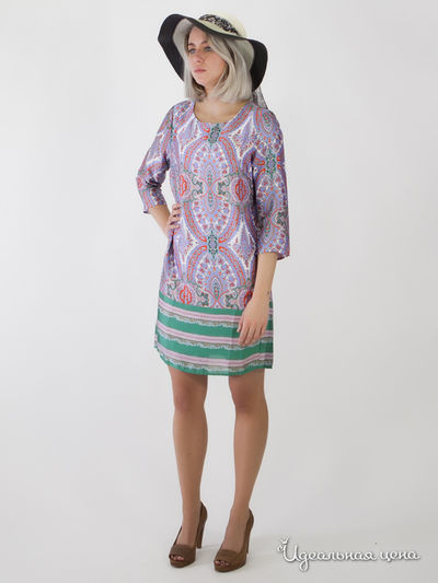 Платье Anany, цвет сиреневый, зеленый