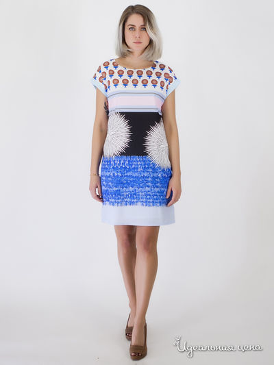 Платье La Morena, цвет синий, розовый