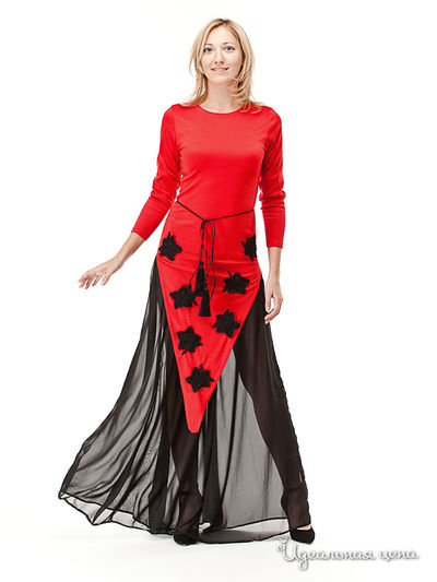 Платье Marrushka, цвет красный, черный