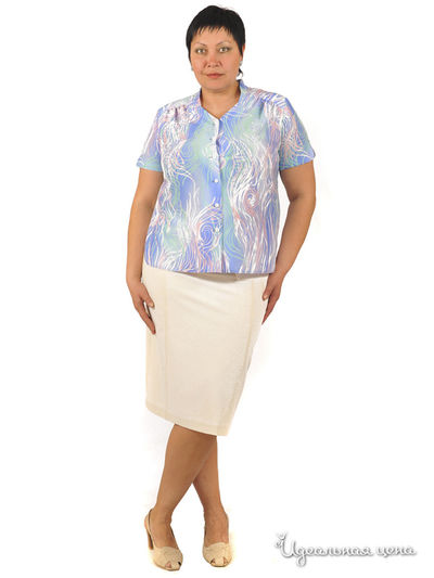 Блуза Ladystyle, цвет голубой