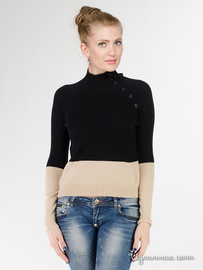 Свитер Armani Jeans, цвет черный, бежевый