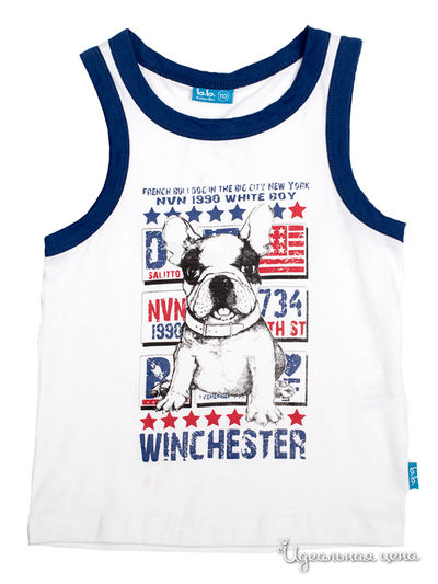 Майка Button Blue, цвет белый