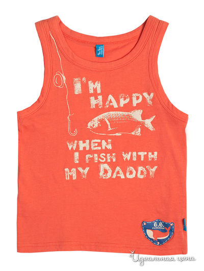 Майка Button Blue, цвет оранжевый