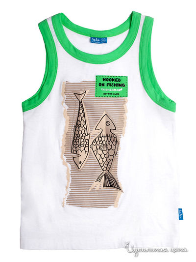 Майка Button Blue, цвет белый