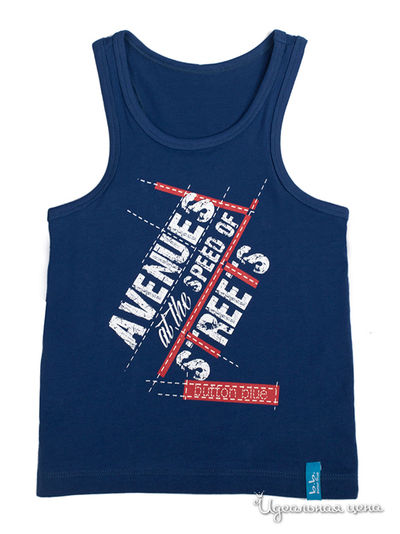 Майка Button Blue, цвет синий