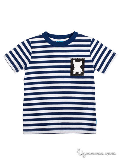 Футболка Button Blue, цвет синий,белый