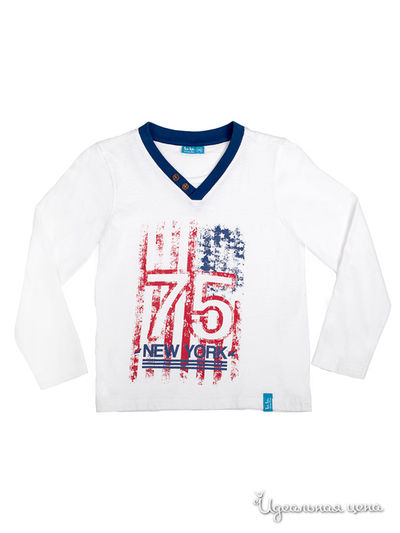 Лонгслив Button Blue, цвет белый