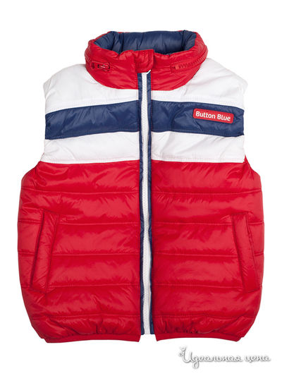 Жилет Button Blue, цвет красный