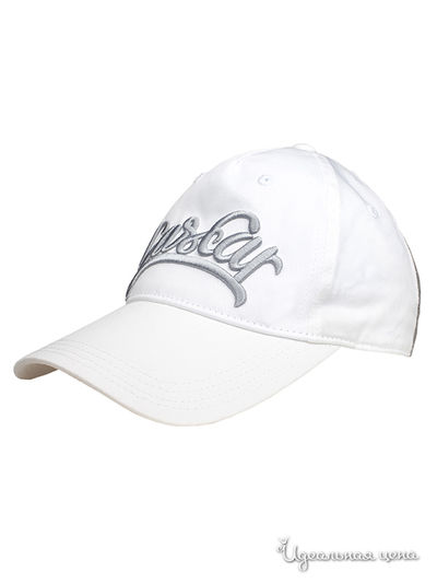 Бейсболка Button Blue, цвет белый