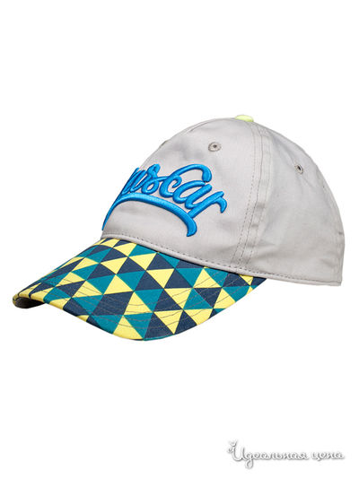 Бейсболка Button Blue, цвет серый