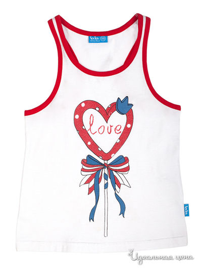 Майка Button Blue, цвет белый