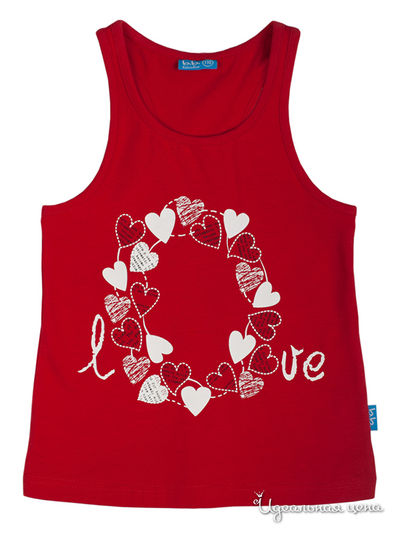 Майка Button Blue, цвет красный