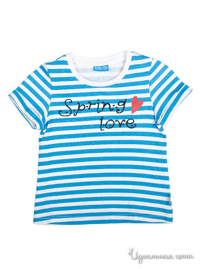 Футболка Button Blue, цвет белый, голубой