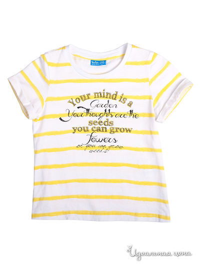 Футболка Button Blue, цвет белый, желтый