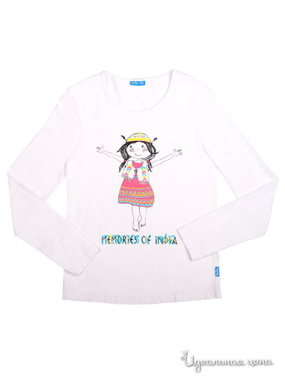 Лонгслив Button Blue, цвет белый