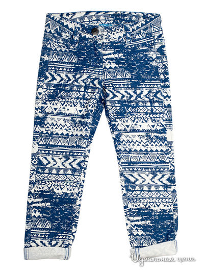 Брюки Button Blue, цвет белый, синий