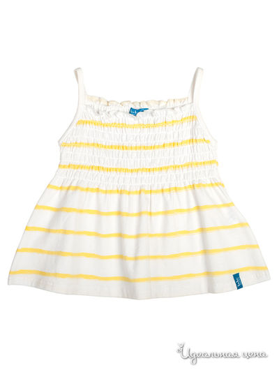 Топ Button Blue, цвет белый, желтый