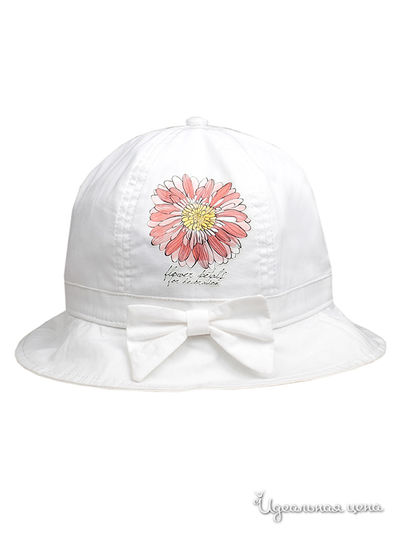 Панама Button Blue, цвет белый