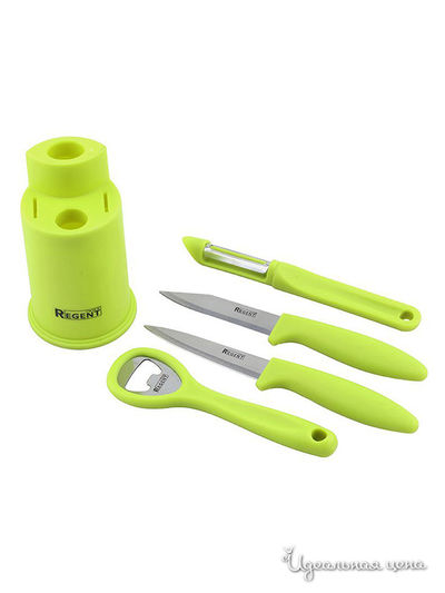 Набор кухонных принадлежностей, 5 предметов Regent, цвет салатовый