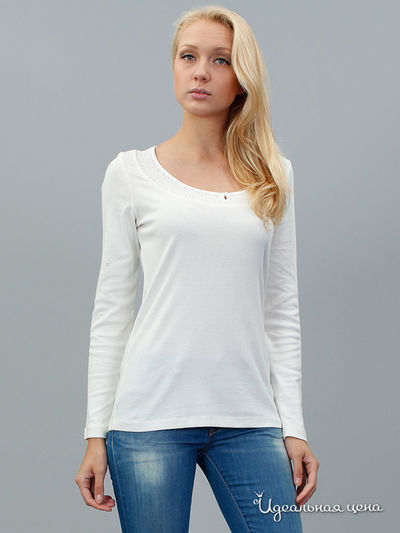 Лонгслив Tom Tailor, цвет молочный