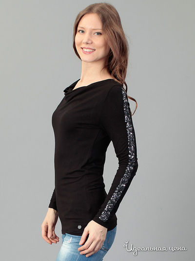 Лонгслив Tom Tailor, цвет черный