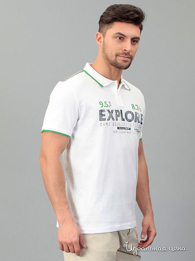 Поло Tom Tailor, цвет белый