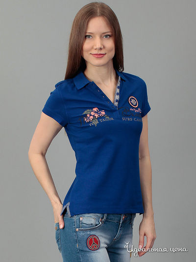 Поло Tom Tailor, цвет синий