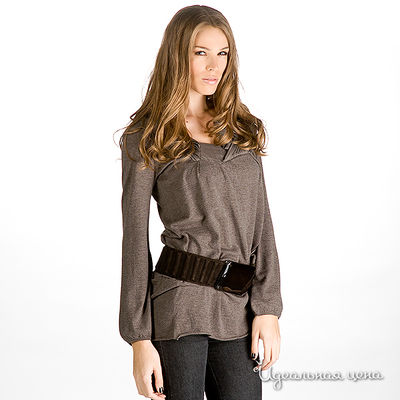 Блуза Luisa Cerano, цвет цвет серый