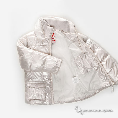 Куртка белая для девочки, рост 98-152 см